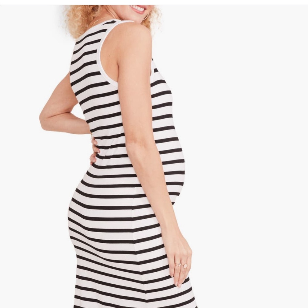 HATCH collection long body tank maternity dress